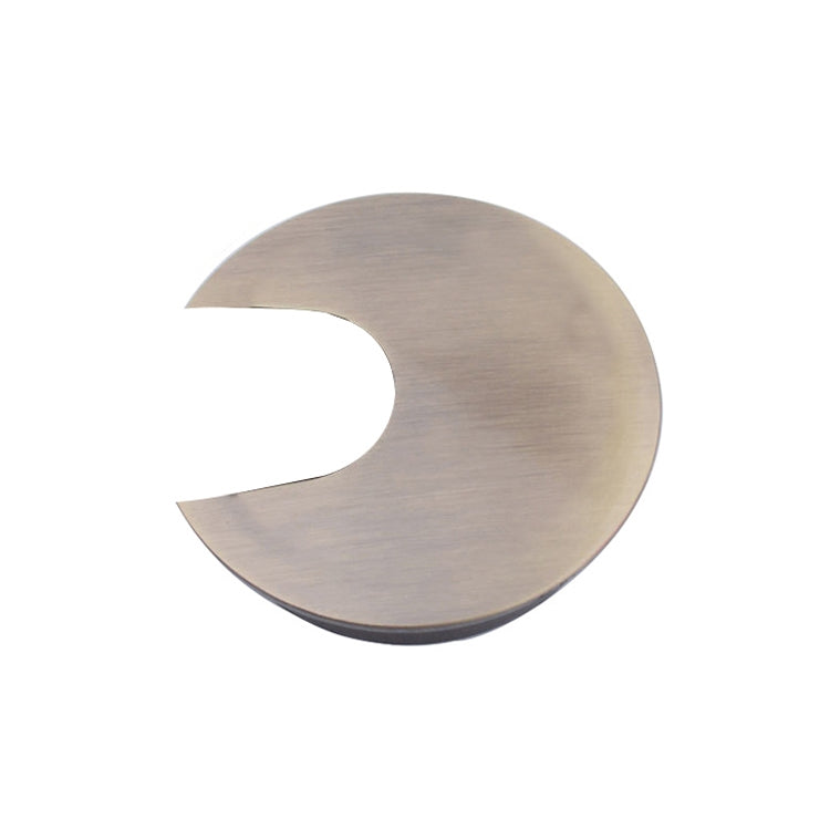 2 PCS Desk Computer Desktop Zinc Alloy Round Threading Box Hole Cover, Hole Diameter: 35mm (Bright Gold)