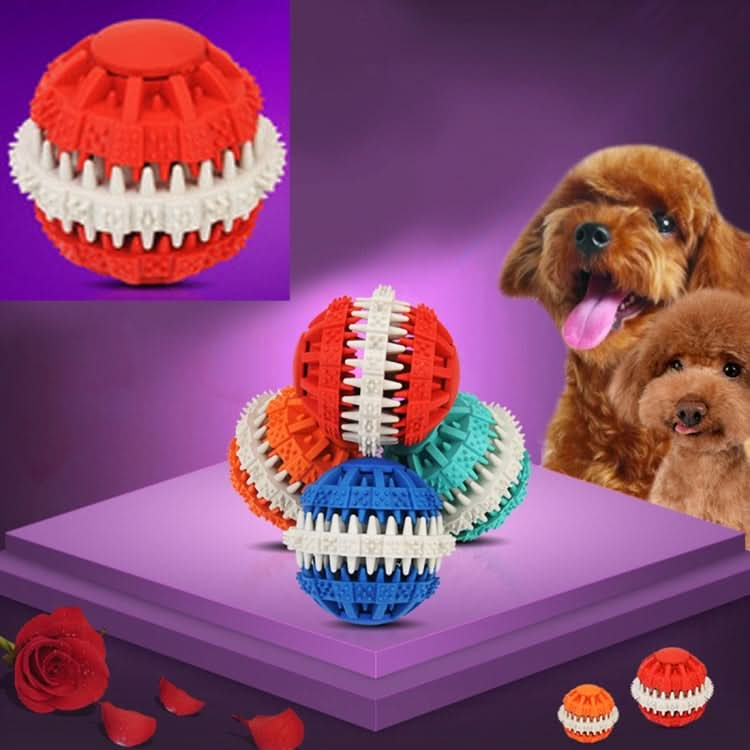 Dog Toy Balls for Pets Tooth Cleaning Chewing Toys Balls of Non-Toxic Soft Rubber , Large Size - Reluova