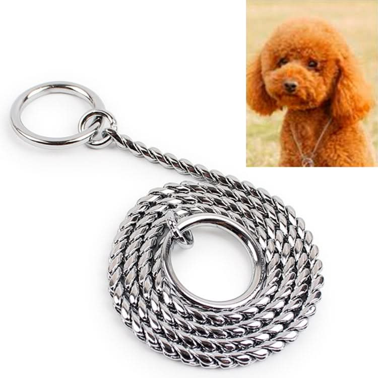 50cm x 3mm Pet P Chain Pet Collars Pet Neck Strap Dog Neckband Snake Chain Dog Chain Dog Collar-Reluova