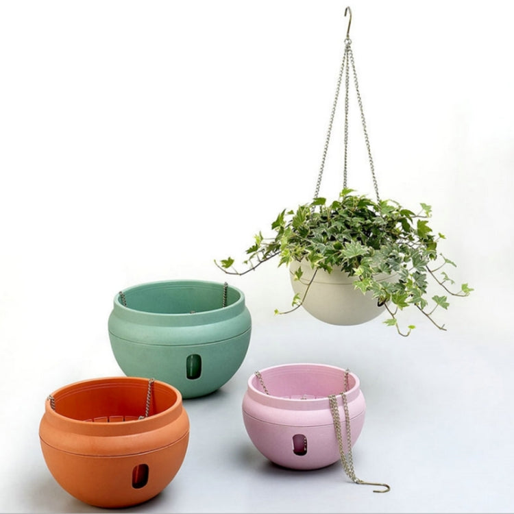 Hanging Plastic Flower Pots Hanging Pots Flower Pot With Hanging Chain,Large Size: 24 x 18cm ,Random Color Delivery My Store