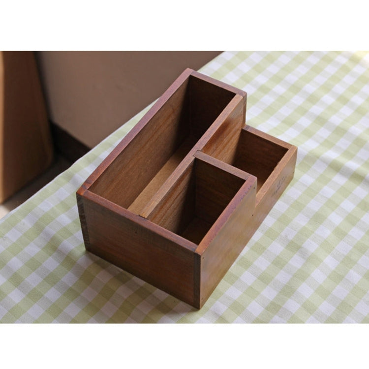 Retro Square Wooden Flower Pot Wooden Box Woody Storage Box  Multi-functional Wooden Box,Random Color Delivery My Store