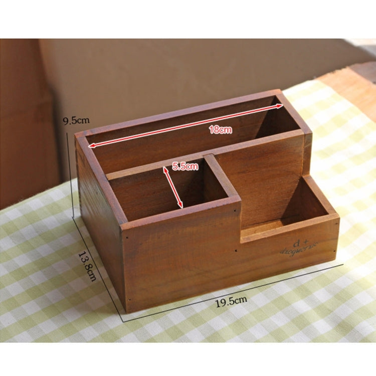 Retro Square Wooden Flower Pot Wooden Box Woody Storage Box  Multi-functional Wooden Box,Random Color Delivery My Store