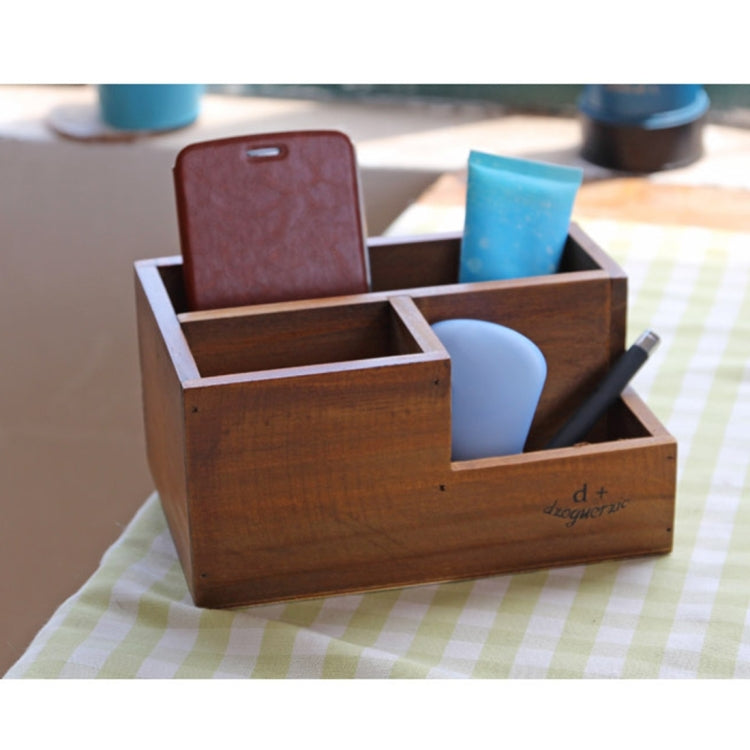 Retro Square Wooden Flower Pot Wooden Box Woody Storage Box  Multi-functional Wooden Box,Random Color Delivery My Store