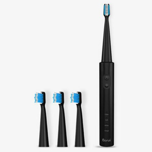 USB Wireless Charge Sonic Electric Toothbrush Adult Oral Hygiene Rechargeable Ultrasonic Tooth Brush with 4 Brush Heads