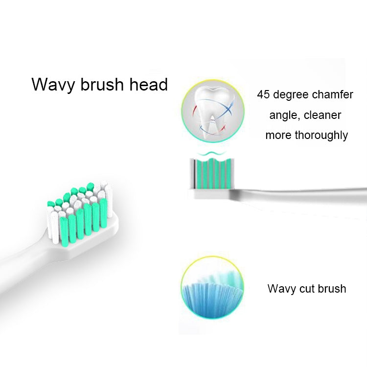 USB Wireless Charge Sonic Electric Toothbrush Adult Oral Hygiene Rechargeable Ultrasonic Tooth Brush with 4 Brush Heads Reluova