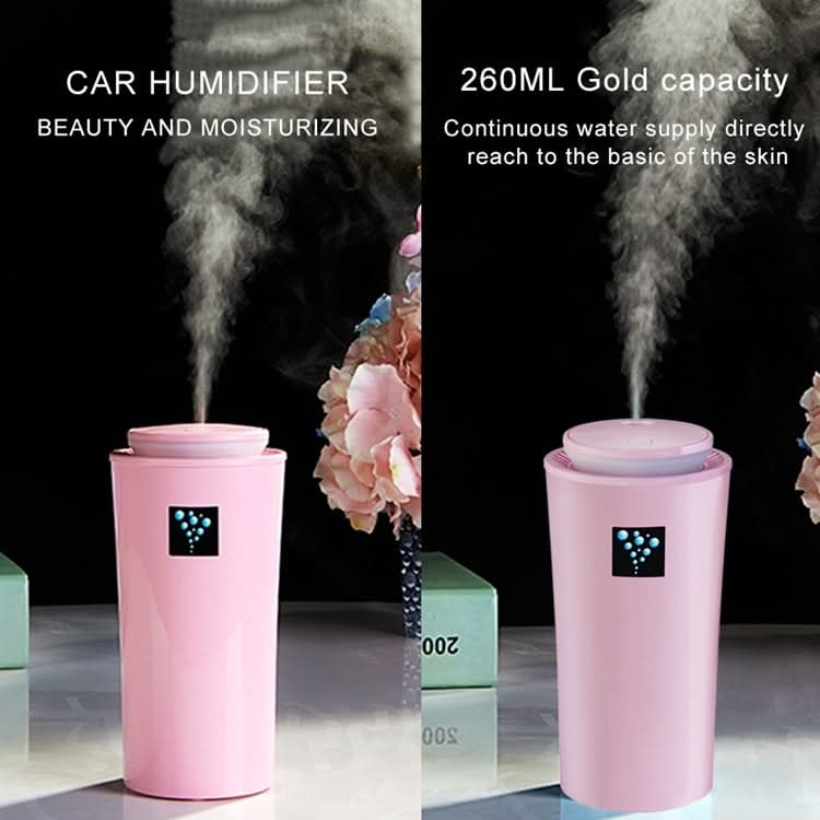 Small-3 2W Humidifier Moisture Meter Moisturizing Instrument with LED Night Light, Water Tank Capacity: 260ml Reluova