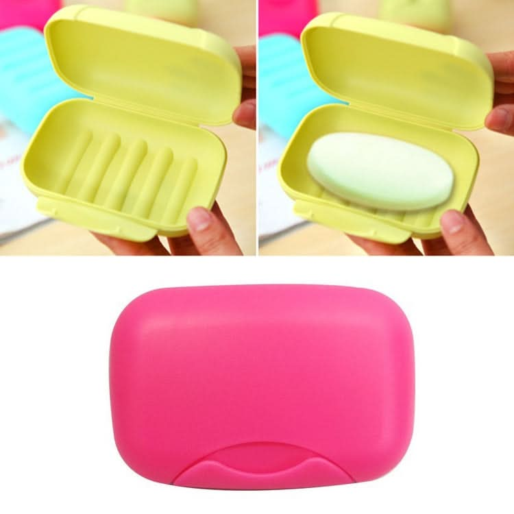 Home Travel Soap Box Lock Sealed Waterproof Leakproof Soap Holder Case with Cover Soap Dishes Container,Random Color Delivery,Large,Size:12x8x4cm Reluova