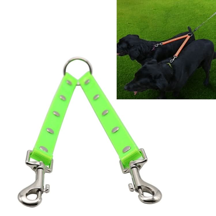 TPU Material Pet Dogs 2 in 1 Tangle-free Traction Rope Double Pet Dog Walking Leash, Length: 25 cm - Reluova