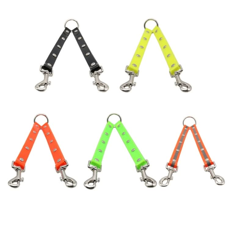 TPU Material Pet Dogs 2 in 1 Tangle-free Traction Rope Double Pet Dog Walking Leash, Length: 25 cm - Reluova