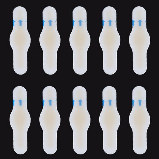 10 PCS Foot Care Skin Hydrogel Analgesic Plaster Blisters Slip Heel Protector Size: 17x60cm