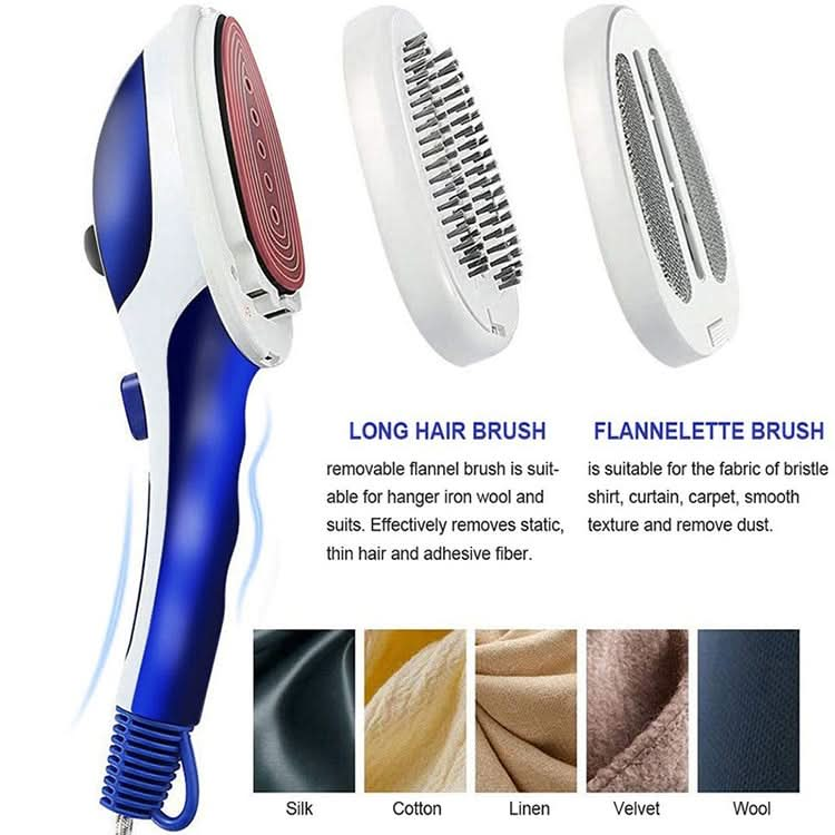 Multifunction Household Handheld Steamer Travel Portable Hand - Held Steam Hanging Hot Machine Ceramic Bottom with Flannelette Brush & Hair Brush & Measuring Cup,US Plug Reluova