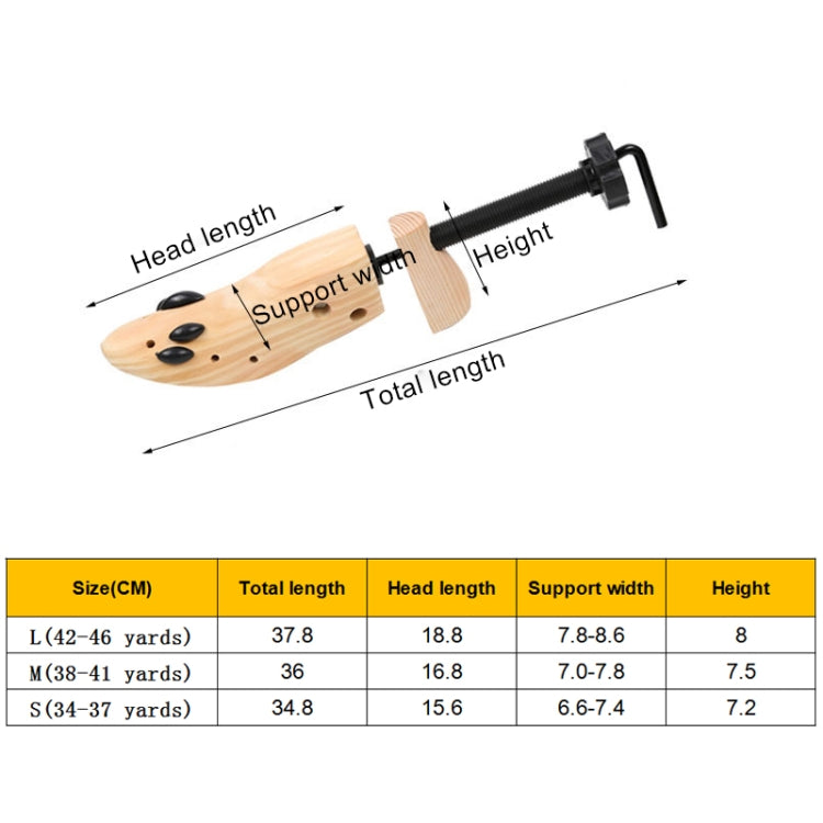 Pine Wood Unisex Fixed Fits Support Stretcher Shaper Shoes Expander , Size: S（34-37Yards） Reluova