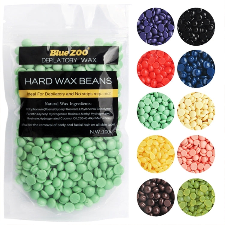 Blue Zoo 100g / Pack Depilatory Wax Hair Removal Solid Hard Wax Beans Body Hair Epilation Beauty Makeup, with the Wax Heater Machine Use (HC1811)