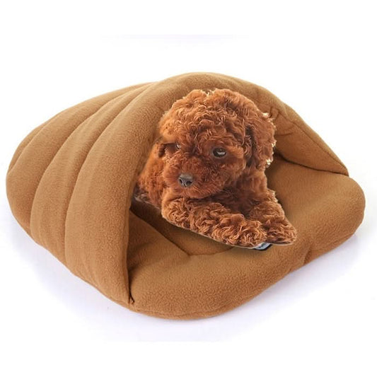 Slipper Shape Polar Fleece Warm Thicken Pet Dogs Cats House Size: L, 58×68×32cm - Reluova