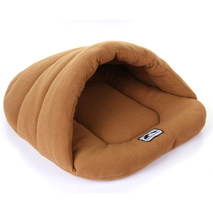 Slipper Shape Polar Fleece Warm Thicken Pet Dogs Cats House Size: L, 58×68×32cm - Reluova