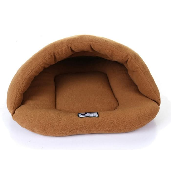 Slipper Shape Polar Fleece Warm Thicken Pet Dogs Cats House Size: L, 58×68×32cm - Reluova