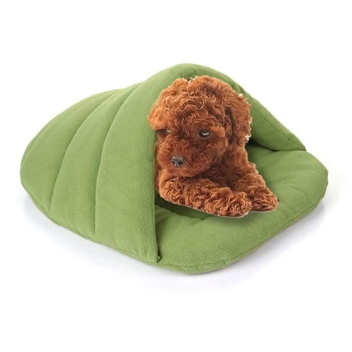 Slipper Shape Polar Fleece Warm Thicken Pet Dogs Cats House Size: L, 58×68×32cm - Reluova