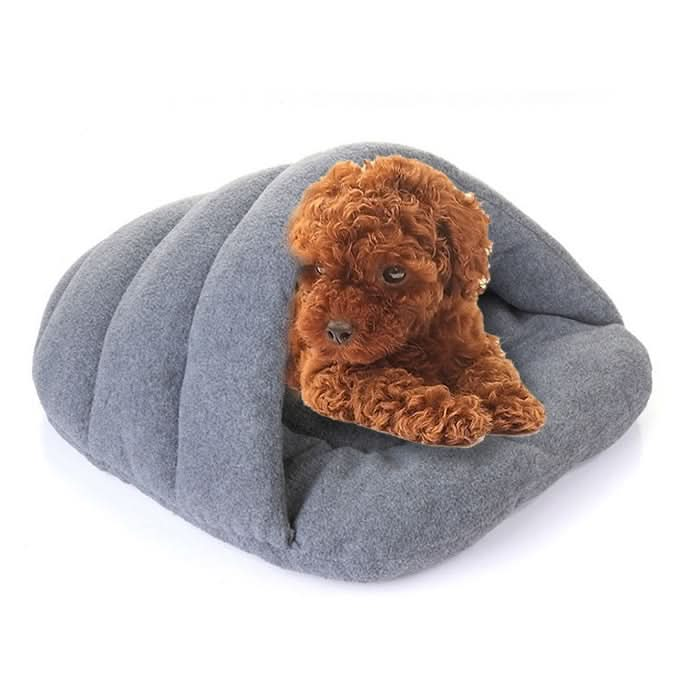 Slipper Shape Polar Fleece Warm Thicken Pet Dogs Cats House Size: L, 58×68×32cm - Reluova