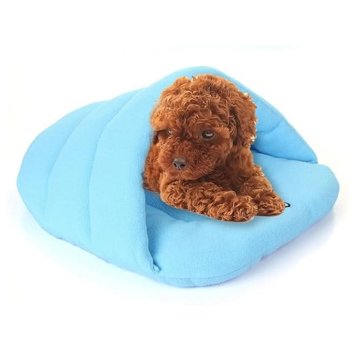 Slipper Shape Polar Fleece Warm Thicken Pet Dogs Cats House Size: L, 58×68×32cm - Reluova