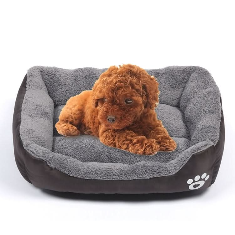 Candy Color Four Seasons Genuine Warm Pet Dog Kennel Mat Teddy Dog Mat, Size: 3XL, 110×82×20cm - Reluova