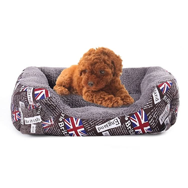 National Flag Four Seasons Genuine Warm Pet Dog Kennel Mat Pet Bed, Size: M, 54×42×12cm - Reluova