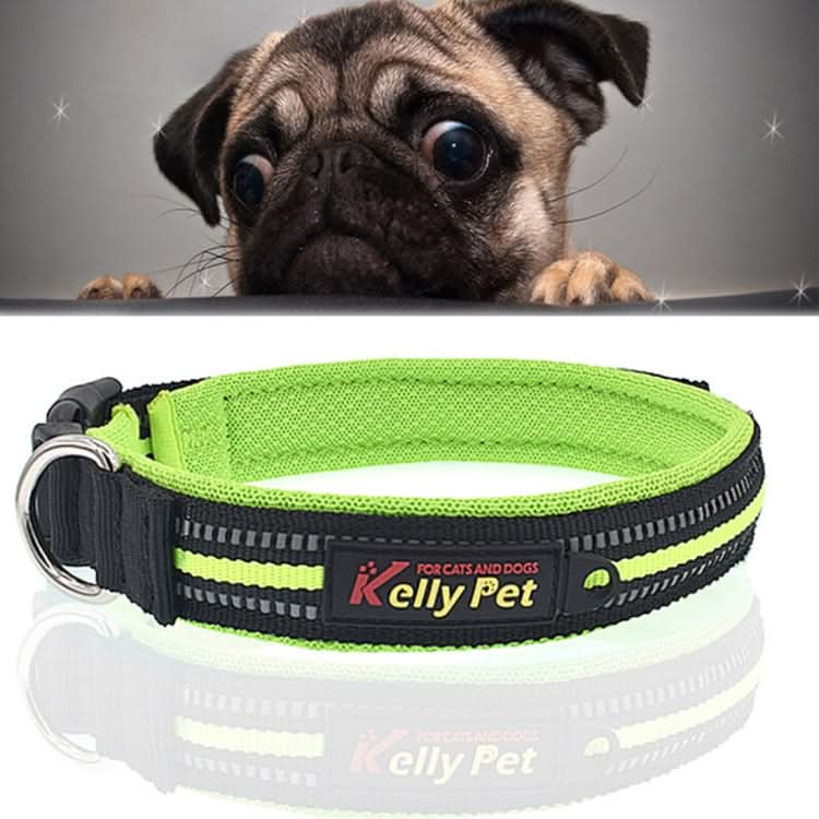 Pet Dogs Polyester Reflective Breathable Pets Collar Traction Lead Leash, Size: S, 2.0*35*40cm - Reluova