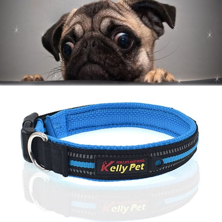 Pet Dogs Polyester Reflective Breathable Pets Collar Traction Lead Leash, Size: S, 2.0*35*40cm - Reluova