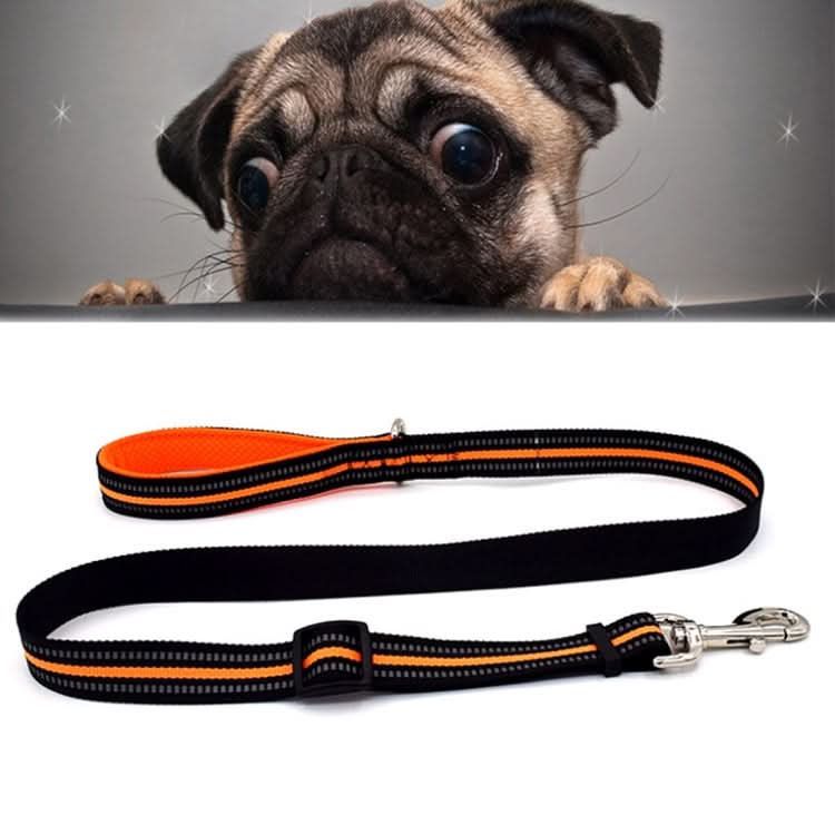 Pet Dogs Nylon Night Reflective Breathable Handheld Traction Lead Leash, Size: S, Adjustable Range: 2.0*(100-140cm) - Reluova