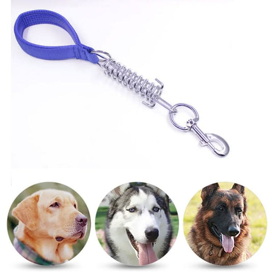 Pet Medium Large Dogs Cushion Traction Rope Spring Foam Handle Explosion-proof Short Chain, Size: 3mm*40cm, Foam Width: 2cm - Reluova