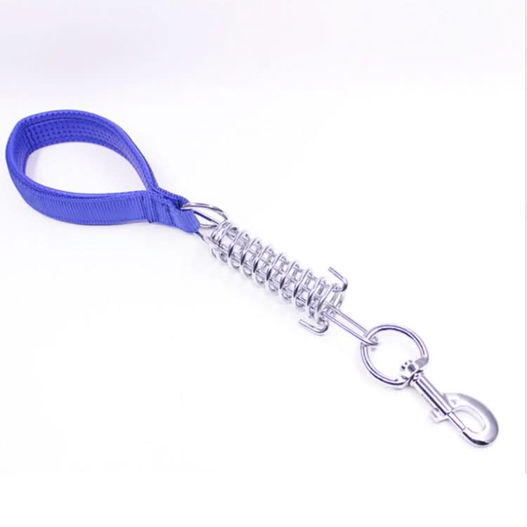 Pet Medium Large Dogs Cushion Traction Rope Spring Foam Handle Explosion-proof Short Chain, Size: 3mm*40cm, Foam Width: 2cm - Reluova