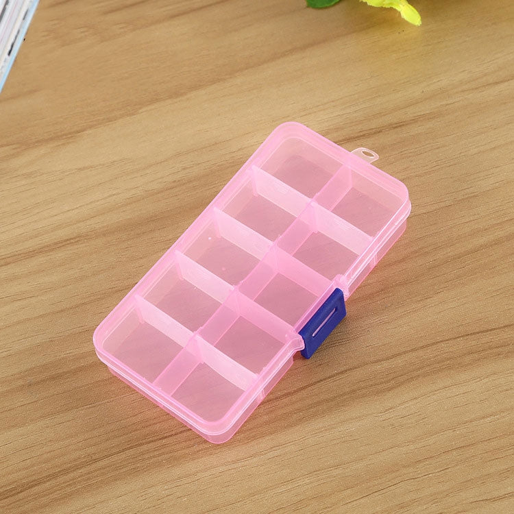 10 PCS Removable Grid Plastic Box Organizer for Jewelry Earring Fishing Hook Small Accessories, Size: Small, 10 Slots