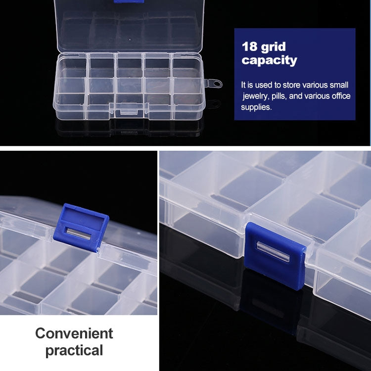 10 PCS Removable Grid Plastic Box Organizer for Jewelry Earring Fishing Hook Small Accessories, Size: Small, 10 Slots