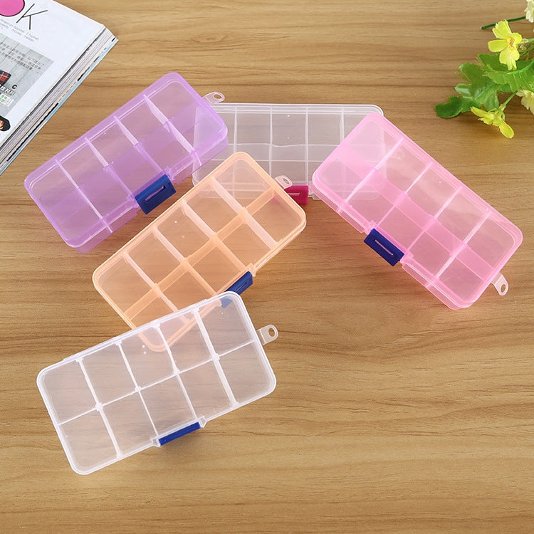 10 PCS Removable Grid Plastic Box Organizer for Jewelry Earring Fishing Hook Small Accessories, Size: Small, 10 Slots