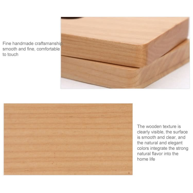 Business U-shaped Wooden Maple Card Holder Credit Card ID Case Holder Reluova