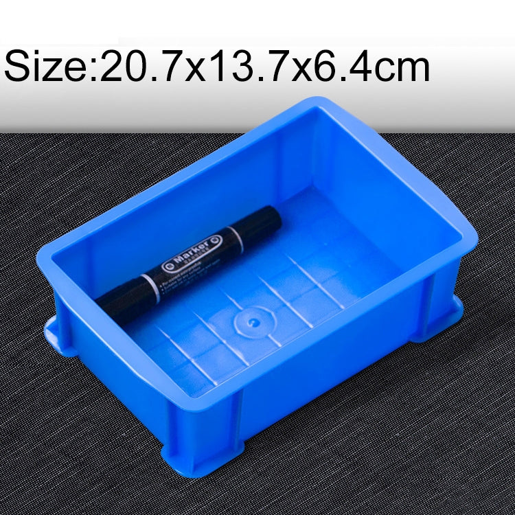 Thick Multi-function Material Box Brand New Flat Plastic Parts Box Tool Box, Size: 20.7cm x 13.7cm x 6.4cm My Store