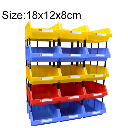 Thickened Oblique Plastic Box Combined Parts Box Material Box, Random Color Delivery, Size: 18cm X 12cm X 8cm