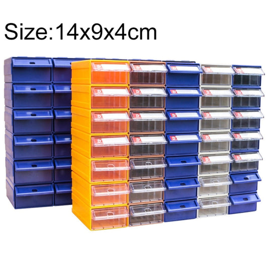 Thickened Combined Plastic Parts Cabinet Drawer Type Component Box Building Block Material Box Hardware Box, Random Color Delivery, Size: 14cm x 9cm x 4cm