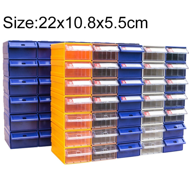 Thickened Combined Plastic Parts Cabinet Drawer Type Component Box Building Block Material Box Hardware Box, Random Color Delivery, Size: 22cm x 10.8cm x 5.5cm My Store