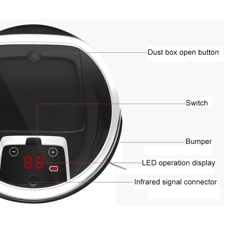 FD-3RSW(IIB)CS 1000Pa Large Suction Smart Household Vacuum Cleaner Clean Robot