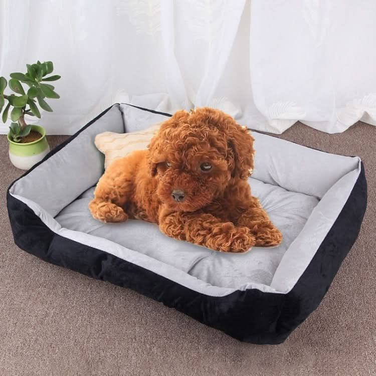 Dog Bone Pattern Big Soft Warm Kennel Pet Dog Cat Mat Blanket, Size: XXS, 45×30×15cm - Reluova