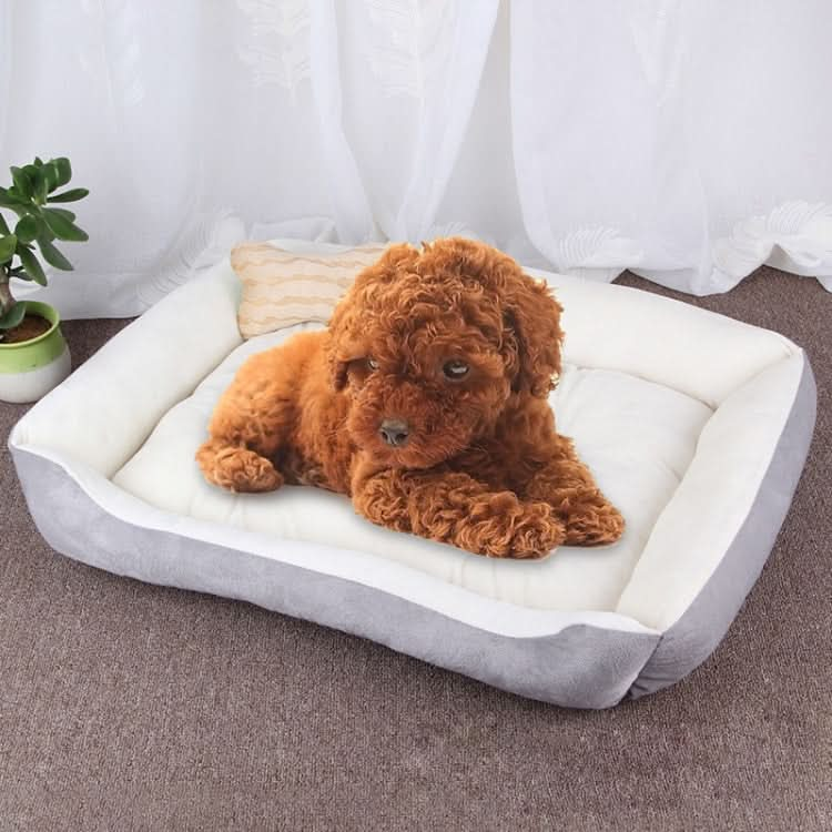 Dog Bone Pattern Big Soft Warm Kennel Pet Dog Cat Mat Blanket, Size: XS, 50×40×15cm - Reluova