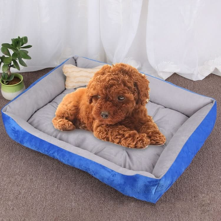 Dog Bone Pattern Big Soft Warm Kennel Pet Dog Cat Mat Blanket, Size: XS, 50×40×15cm - Reluova