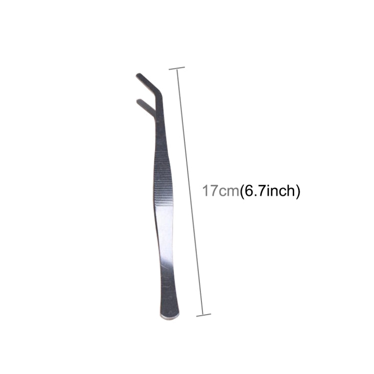 4pcs Stainless Steel Plants Cleaner Tool Crooked Tweezer Plants Cleaning Tool Aquarium Maintenance Tools Marine Aquarium Live Plants Tweezers,Length:17cm My Store