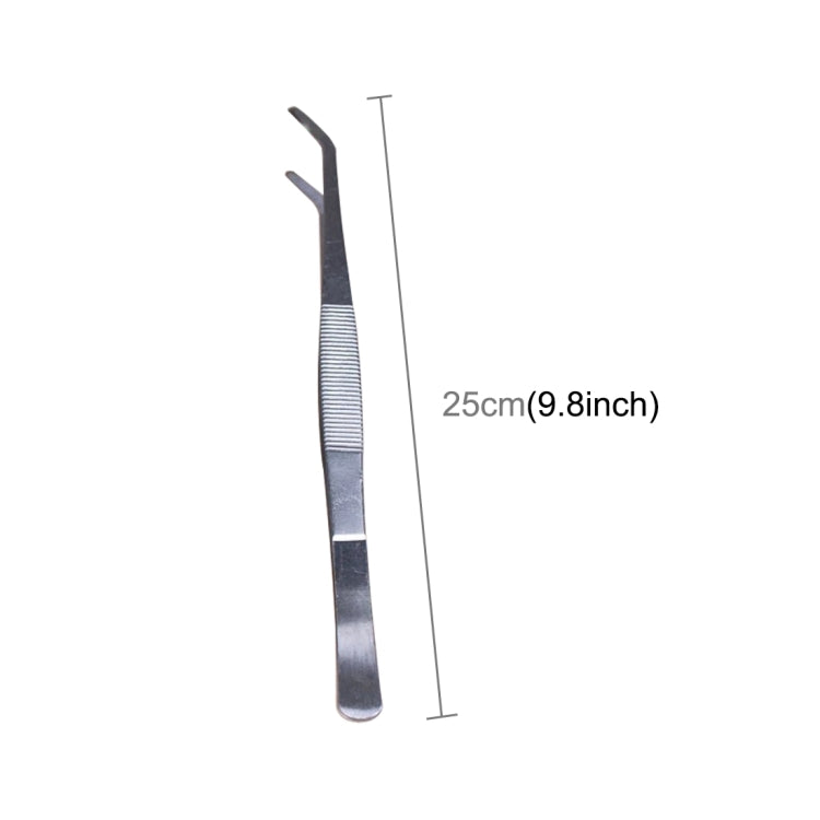 3pcs Stainless Steel Plants Cleaner Tool Crooked Tweezer Plants Cleaning Tool Aquarium Maintenance Tools Marine Aquarium Live Plants Tweezers,Length:25cm My Store