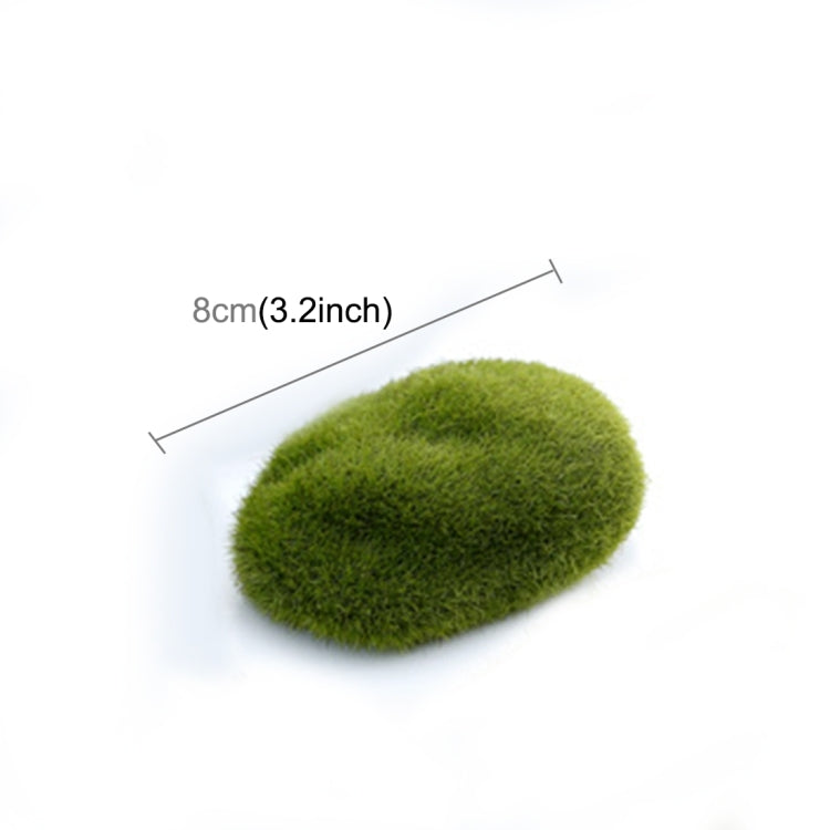 5pcs Simulation of False Moss Simulation of Bryophyte Stone Moss Flocking False Lawn Micro Landscape Decoration Accessories,Diameter: 8cm My Store