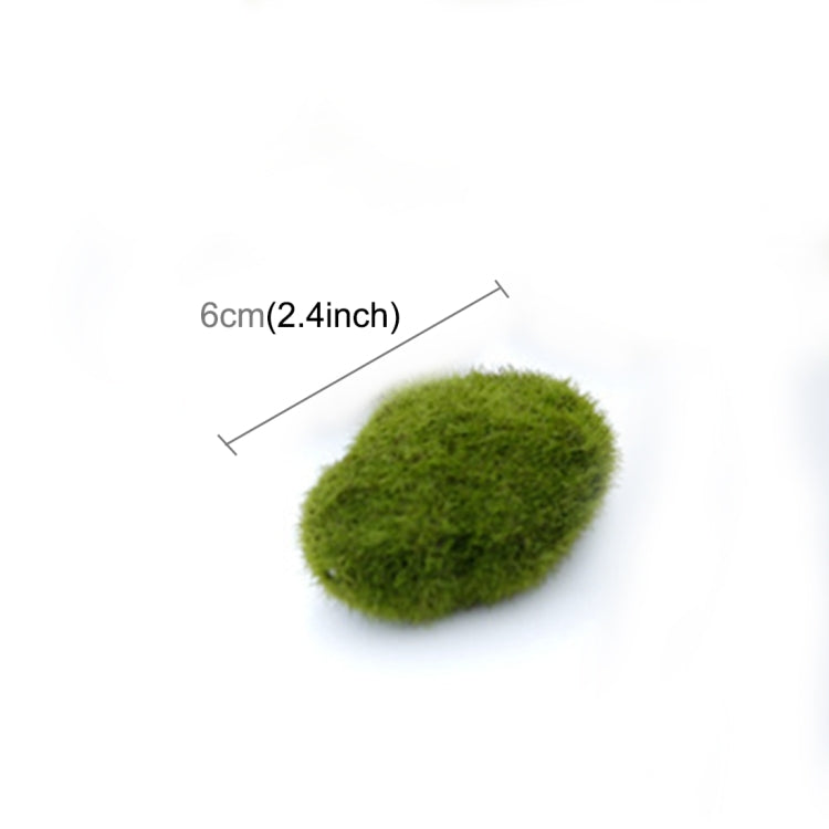 5pcs Simulation of False Moss Simulation of Bryophyte Stone Moss Flocking False Lawn Micro Landscape Decoration Accessories, Diameter: 6cm My Store