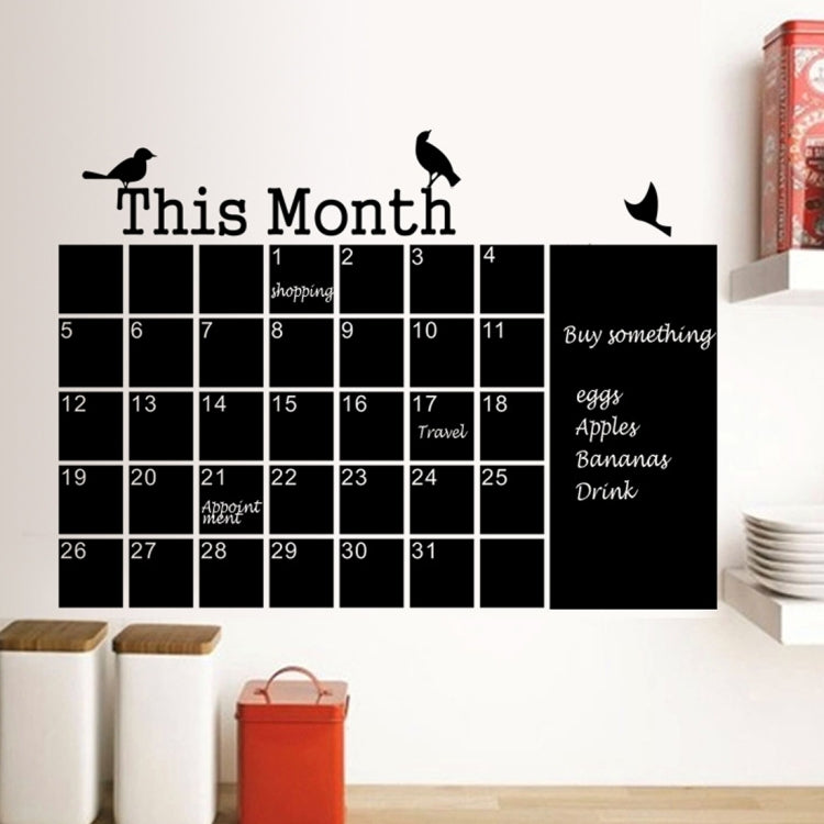 Calendar Chalkboard Wall Stickers PVC Removable Blackboard  Office Decoration Suppliess My Store