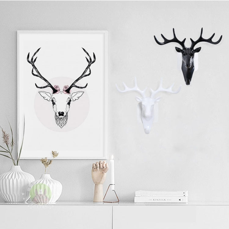 European-Style Rural Pendant Deer Head Wall Hanging Clothes Hook, Random Color Delivery My Store