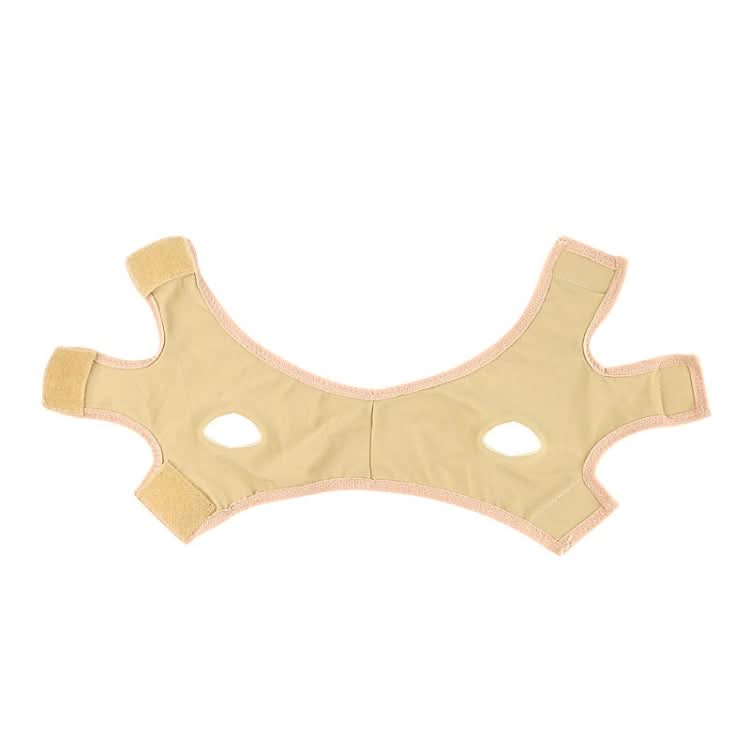 Lycra Flesh Color Breathable Skin Care And Lift Reduce Double Chin Mask Face Belt, Size: L Reluova