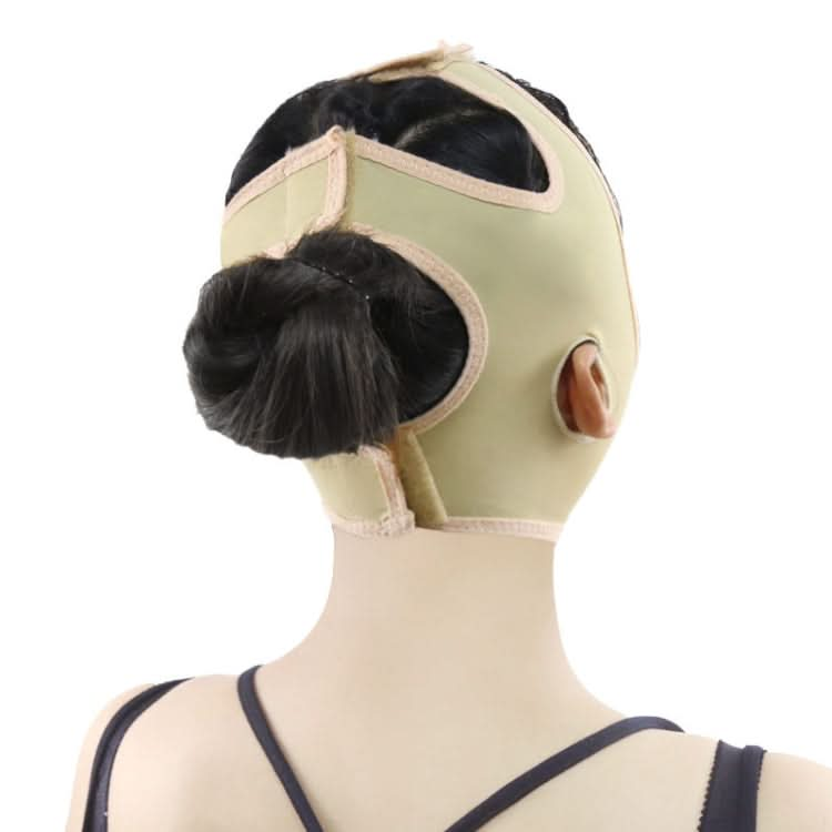 Lycra Flesh Color Breathable Skin Care And Lift Reduce Double Chin Mask Face Belt, Size: L Reluova